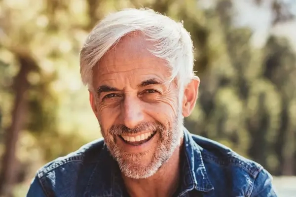 Mens-Health-Clinic-Grand-Rapids A mature man enjoying the day outside in the sun. Men's Health Clinic Optimal Wellness Medical Group in Grand Rapids.